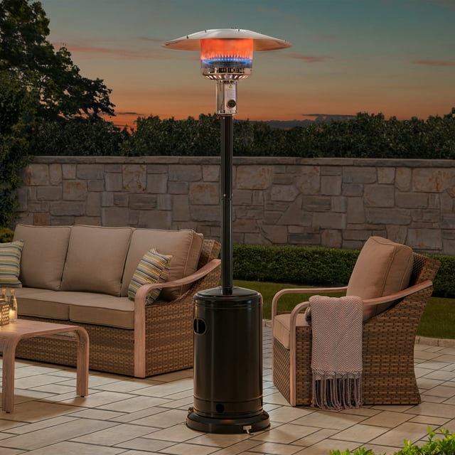 Sunjoy 47,000 BTU Patio Heater, Portable Freestanding Propane Heater