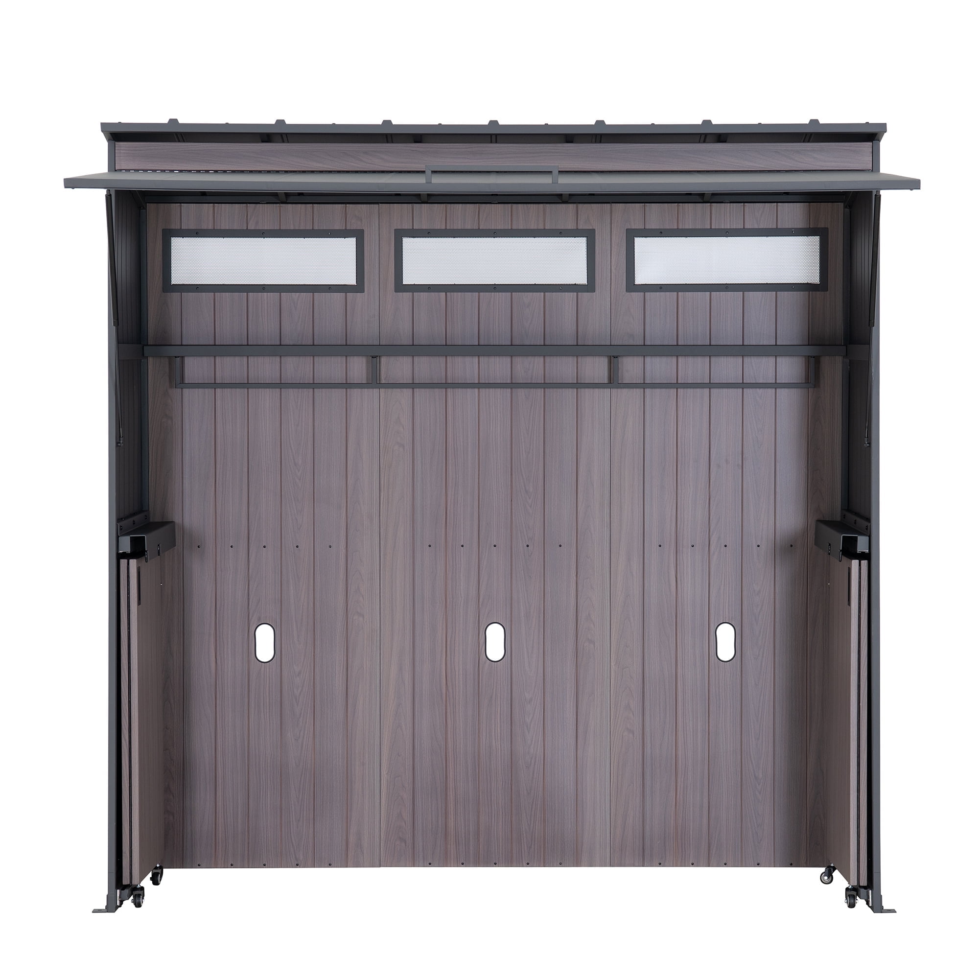 SUNJOY 7' x 3' Outdoor Kitchen / Grill Station with Overhead Lift