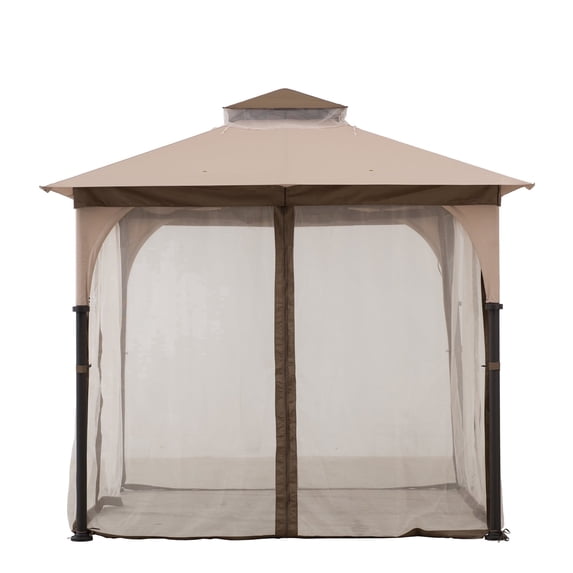Sunjoy Beige Replacement Mosquito Netting For Column Gazebo (9.5x9.5 FT) A101011100/A101011110 Sold At SunNest