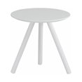 Sunjoy Collection White Modern Tripod Side Table