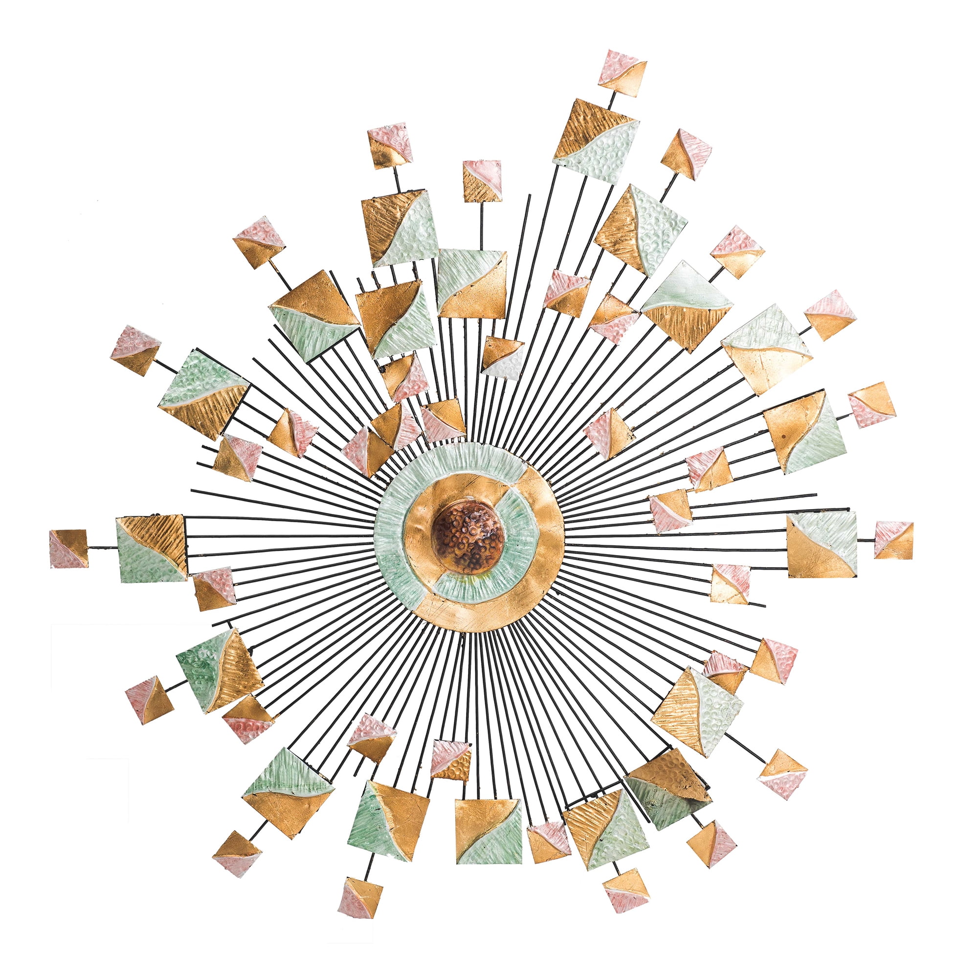 Sunjoy Hanging Metal Wall Decor for Indoor/Outdoor, Patio, Yard, Large