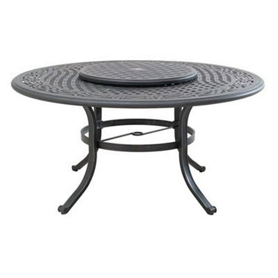 Sunjoy Group International PTE 258720 60 in. Four Seasons Courtyard Bar Harbor Round Dining Table
