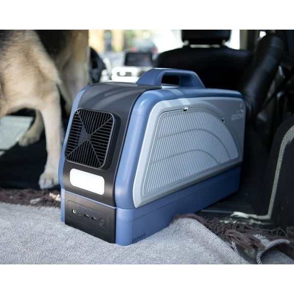 Sunjoy Portable Air Conditioner with Battery, Indoor/Outdoor AC Unit 2500 BTU, Car Conditioner, Camping, Blue
