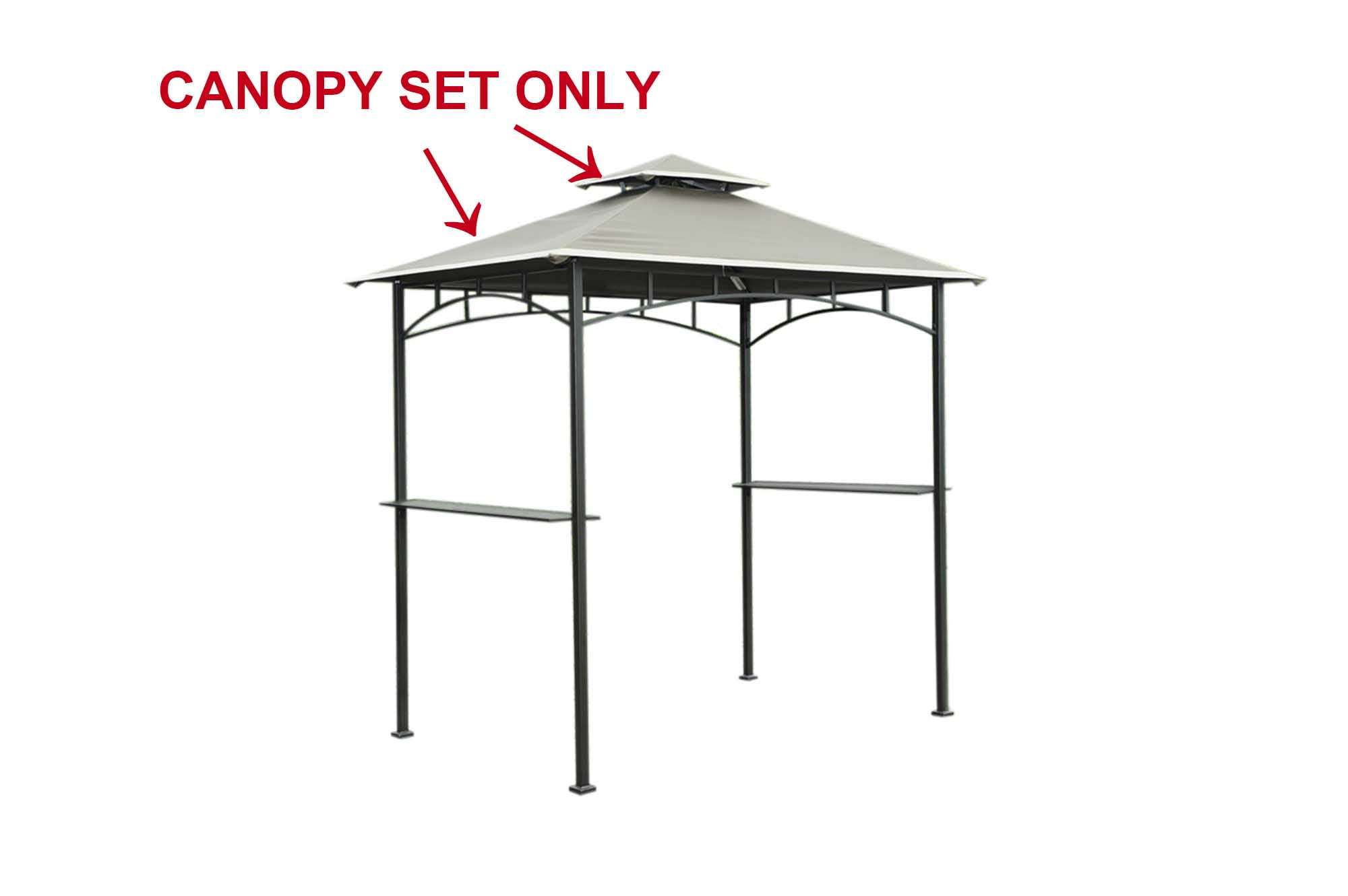 Sunjoy Replacement Canopy set for LGG001PSTH Grill Gazebo