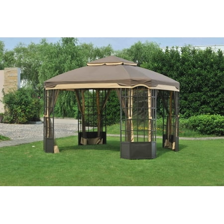 Sunjoy Replacement Mosquito Netting for L-GZ120PST-2L 11.8X9.8 Franklin Bay Window Gazebo