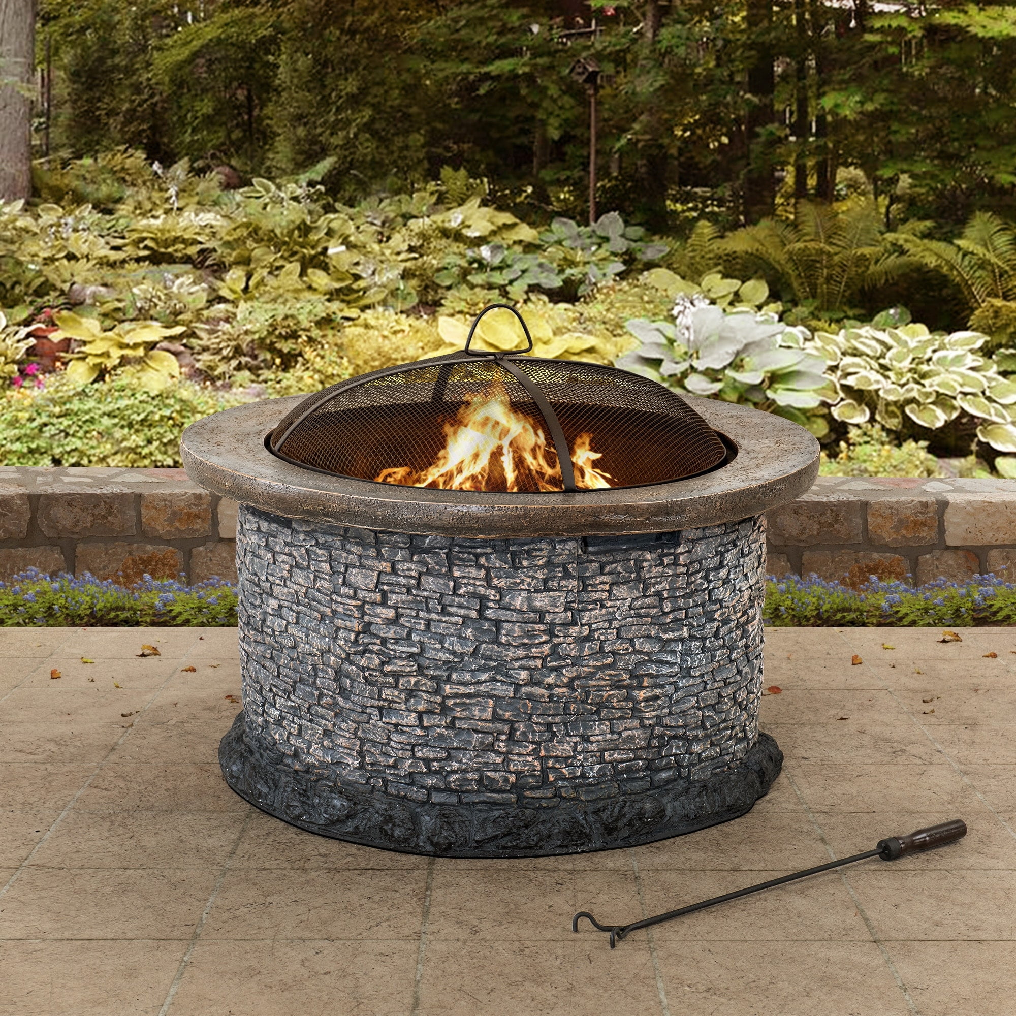 John Timberland Iron Outdoor Fire Pit Round 30 John Timberland Iron Outdoor Fire Pit Round 30