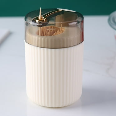 Sunjoy Tech 1/3/4Pcs Toothpick Dispenser with Clear Lid,Automatic Press Toothpick Holder Container for Home Office Restaurant