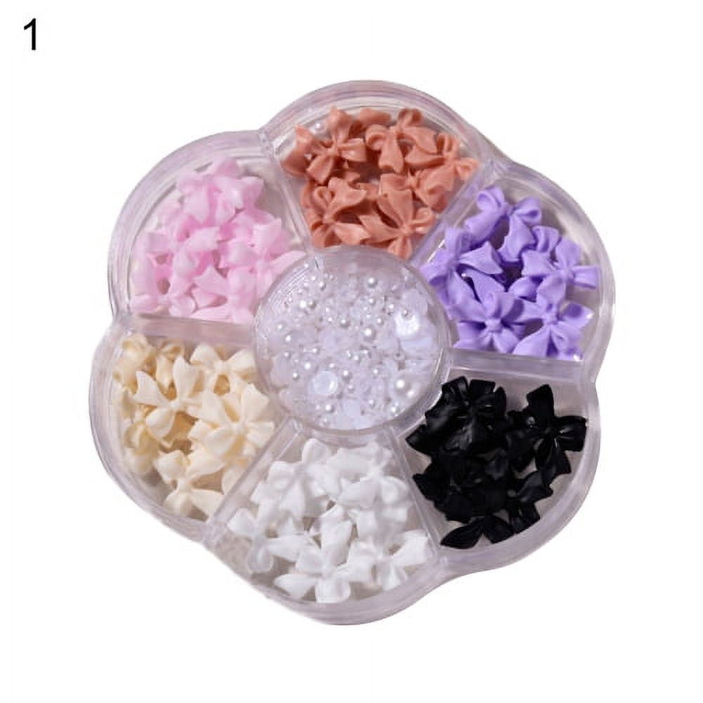 Sunjoy Tech 1 Box 3D Bow-knot Bears Faux Pearl for Nails, DIY Crafts  Creative Nail Art Decorations, Novel Design Charms for Nail Art Necklaces  Bracelets Jewelry Decorations 