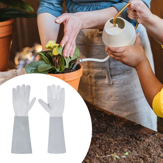 Sunjoy Tech 1 Pair Garden Gloves Full Coverage Labor Long Elbow Gloves Wear Resistant Breathable