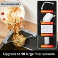 thumbnail image 1 of Sunjoy Tech 1 Set Sink Filter Net Triangle Frame Corner Filter Net Disposable Trash Drain Basket for Home Kitchen, 1 of 8