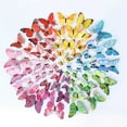 thumbnail image 1 of Sunjoy Tech 1 Set Wall Butterflies Stickers 3D No Mark Left Removable Animal Great Stickiness Home Beautification with Foam Glue Different Shapes Butterflies Decals Home Decor Stuff, 1 of 8