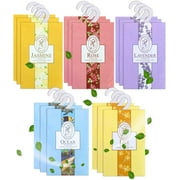 Sunjoy Tech 10Packs Closet Air Freshener, Deodorizer Flower Scented Sachets Bags for Drawer Closets, Wardrobes and Bedrooms, Car Scent with Hanger