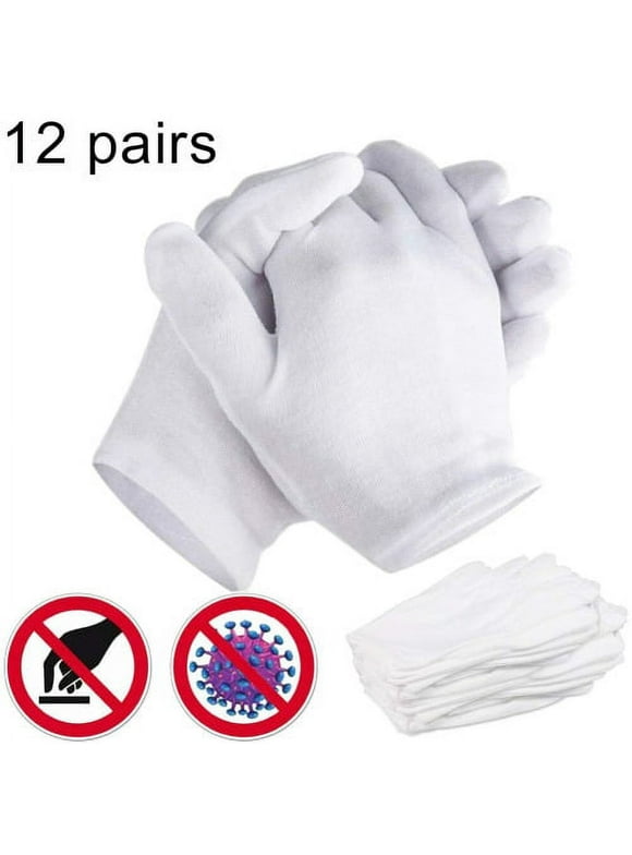 White Cotton Gloves for Eczema