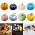 thumbnail image 1 of Sunjoy Tech 12Pcs Artificial Pumpkins Lightweight Durable Foam Pumpkins for Fall Wedding Thanksgiving Halloween Decor, 1 of 8
