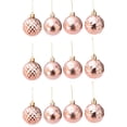 thumbnail image 1 of Sunjoy Tech 12Pcs Christmas Balls Eye-catching Shatterproof Plastic Xmas Tree Hanging Balls Ornaments for Home, 1 of 1