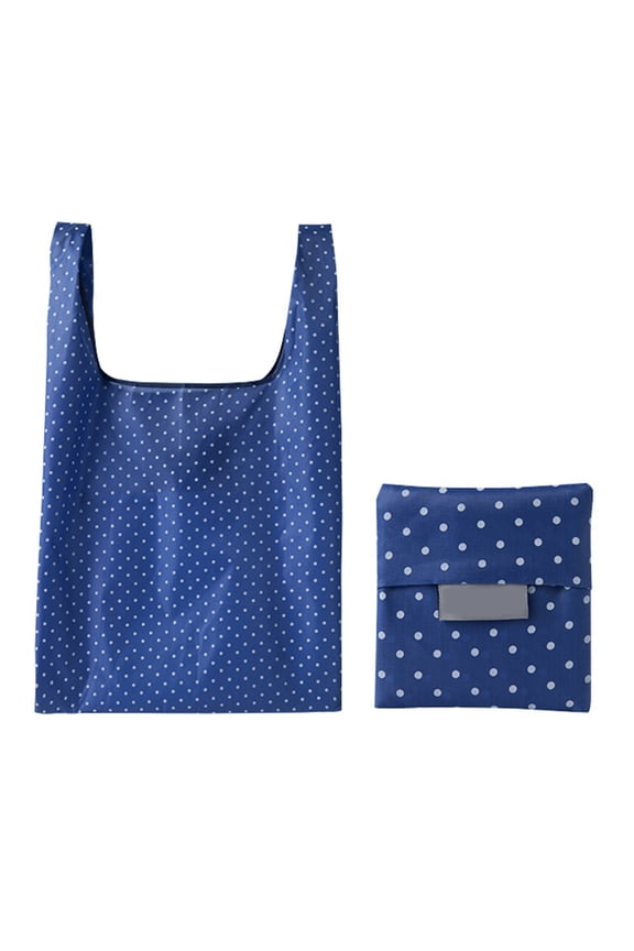 1Pc Oxford Cloth Storage Bag Large Capacity Built-in Small Pocket Outdoor Folding Shopping Pouch Daily Use