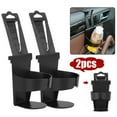 thumbnail image 1 of Sunjoy Tech 2-Pack Black Auto Car Vehicle Cup Holders Can Drink Bottle Container Hook for Truck Interior, Window Dash Mount, 1 of 2
