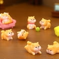 thumbnail image 1 of Sunjoy Tech 2Pcs Dog Ornaments Vivid Eye-catching Handmade Casting Mini Adorable Puppy Miniature Figurines for Garden, 1 of 8