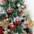 thumbnail image 1 of Sunjoy Tech 30Pcs/Set Christmas Style Hanging Decor Beautiful PET Glitter Festive Touch Hanging Ball Pendant for Home, 1 of 9