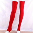 thumbnail image 1 of Sunjoy Tech 31.5 Inch Length Leg Warmers Knit Over the Knee Extra Long Winter Soft Thick Thigh High Footless Socks for Women, 1 of 2