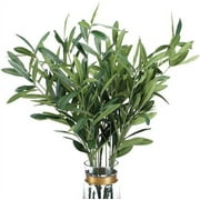 Sunjoy Tech 37” Long of Artificial Eucalyptus Leave Faux Greenery Branches Stems Fake Plants for Home Party Decoration