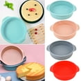 thumbnail image 1 of Sunjoy Tech 3Pcs 9 Inch Silicone Round Cake Pan Set Non-Stick Anti-Fouling Heat Resistant Anti-rust Silicone Mold, 1 of 8