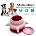 thumbnail image 1 of Sunjoy Tech  4 Teats Pet Feeder,240ML Puppy Feeder Silicone Milk Bowl,Pet Feeder with Anti-Slip Suction Cup for Kittens Puppies Rabbits, 1 of 8