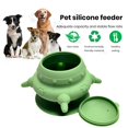 thumbnail image 1 of Sunjoy Tech  4 Teats Pet Feeder,240ML Puppy Feeder Silicone Milk Bowl,Pet Feeder with Anti-Slip Suction Cup for Kittens Puppies Rabbits, 1 of 5