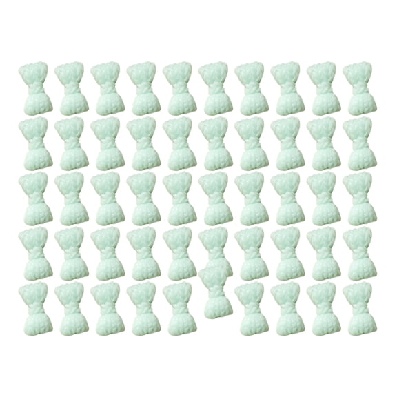 Sunjoy Tech 50Pcs Bow-knot Nail Decors Creative Shape Reusable Wide Application Decorative Resin 3D Bow-knot Nail Art Decorations Accessories for Nail Salon