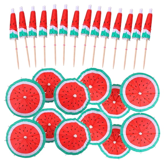 Sunjoy Tech 50Pcs Mini Cocktail Umbrellas,Cocktail Fruit Drink Umbrellas,Umbrella Toothpicks Hawaiian Party Supplies