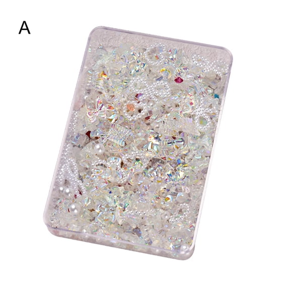 Sunjoy Tech 50g 1 Box Nail Ornament Ice Penetration Decorating Smooth Surface 3D Bowknot Manicure Glitter Decoration for Female