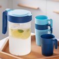 thumbnail image 1 of Sunjoy Tech 5Pcs/Set 1700ML Cold Water Kettle Set Food Grade PP Material Leak-Proof Design Large Capacity with Cups Easy to Carry Kettle, 1 of 8