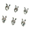 thumbnail image 1 of Sunjoy Tech 6Pcs Nail Art Decor Shining Non-falling Three-dimensional Faux Crystal DIY Gloss Nail Patchwork Bunny Nail Rhinestones Manicure Store Supply, 1 of 2