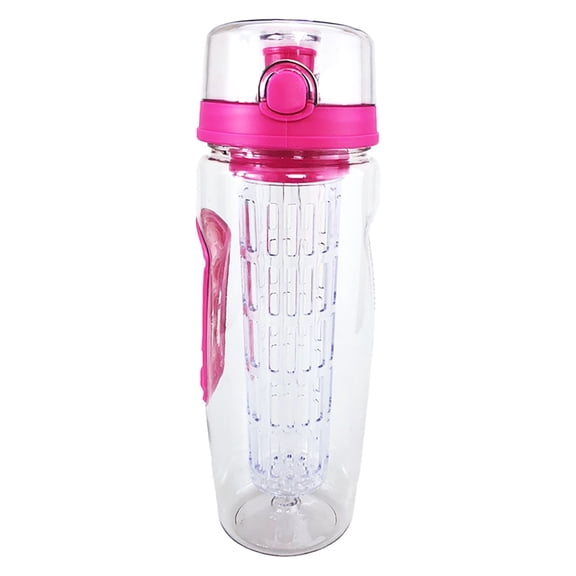 Sunjoy Tech 960ML/32oz Fruit Infuser Sports Water Bottle With Strainer Spout Leak Proof Outdoor Wate for Home & Kitchen