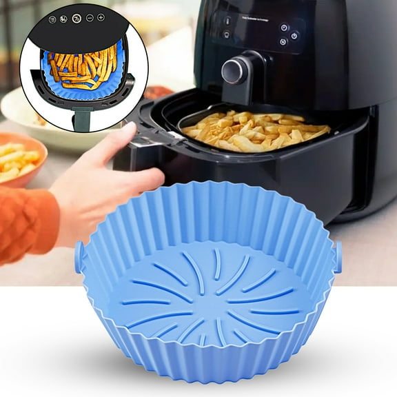 Sunjoy Tech Air Fryer Silicone Liners - Reusable Non-stick Air Fryer Silicone Pot Liner Compatible with Air Fryer Basket Accessories (Fit 2 to 2.6 Qt)