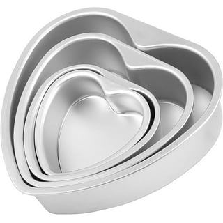 MIENCA Heart Shape Aluminum Cake Pan, Valentine's Day Gift, Non-Stick, 10  Inch Baking Mold, Cast Aluminum Fluted Tube Pan, Easy to Clean and Heavy  Duty, Titanium for Coating, 12 Cups (Red) 