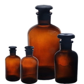 Sunjoy Tech Amber Glass Bottle With Stopper Dispensing Bottles for Homemade Vanilla Extract Essential Oils Herbal Medicine Message Bottle Sample Bottle Storage Bottle or DIY Decoration