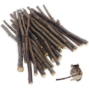 Sunjoy Tech Apple Tree Branch Sticks Small Animals Molar Wood Treats Toys for Rabbits Chinchillas Guinea Pig Hamster Gerbil Parrot Bunny and Small Animals Chew Stick Toys Treats