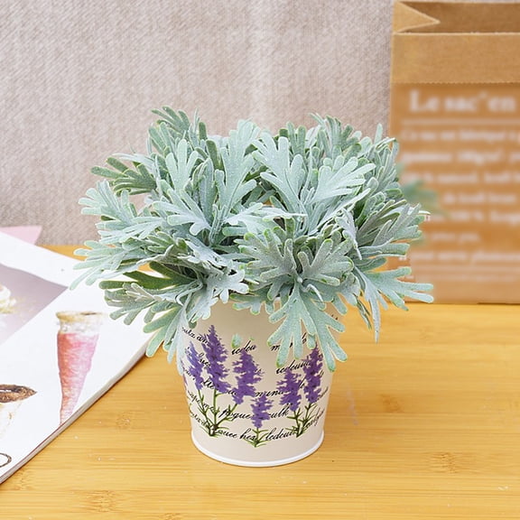 Sunjoy Tech Artificial Plant No Watering Non-withering Easy Care 4 Branches with Stem Photo Props Realistic Fake Cottonrose Hibiscus Leaf Green Plant Home Supplies