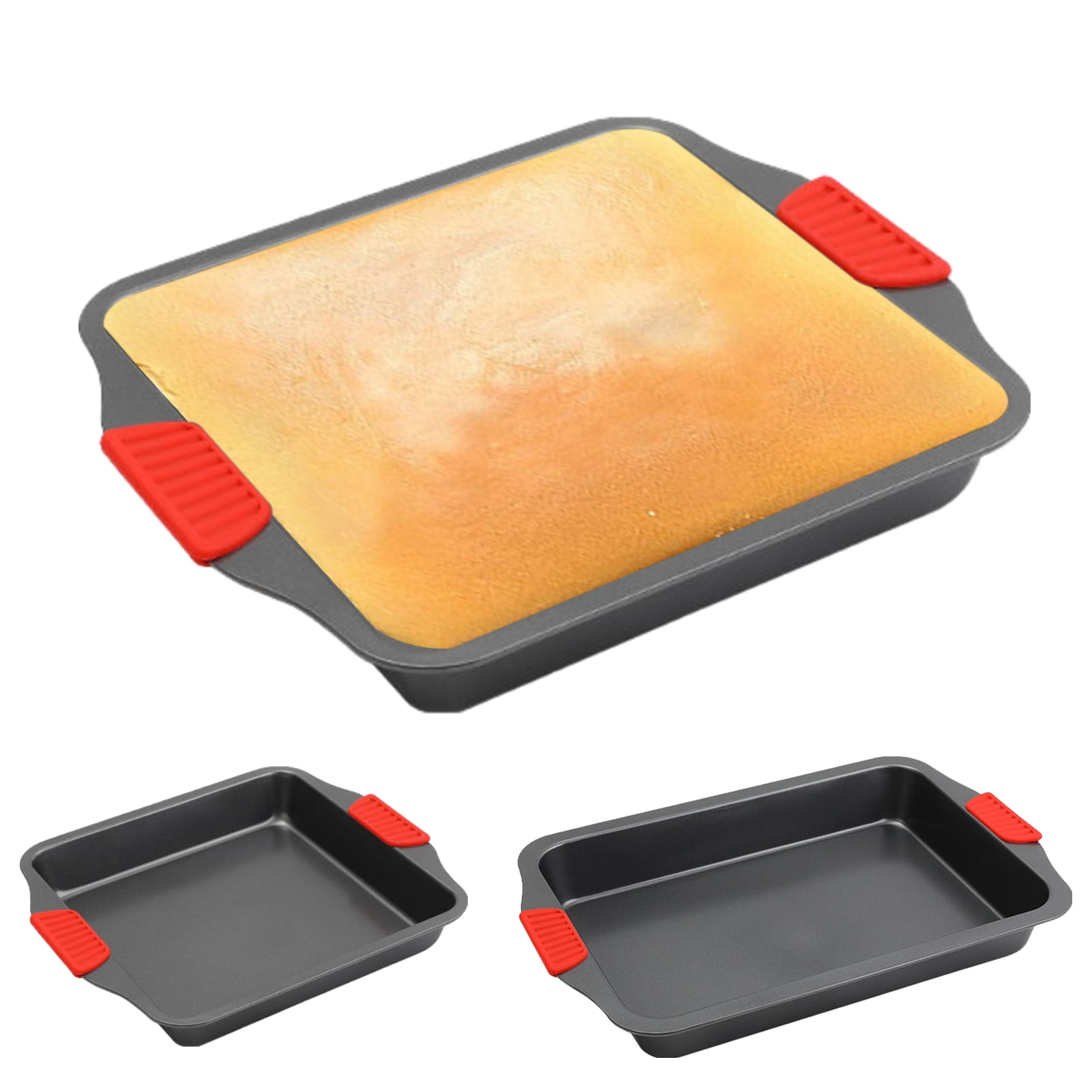 Sunjoy Tech Baking Pans with Silicone Handles Double-Sided Nonstick ...