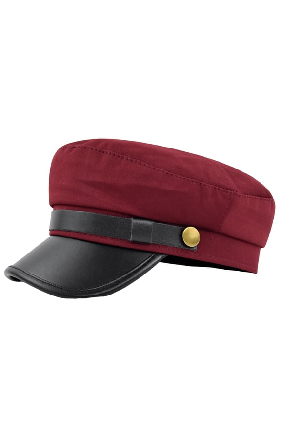 Beret Cap Solid Color Wide Brim Retro Style Casual Cap Sun Keep Warm Head Wear Autumn Winter Cap Captain Hat Streetwear Women Accessories