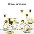 thumbnail image 1 of Sunjoy Tech Candlestick Elegant Romantic Exquisite Craftsmanship Iron Candle Holder for Home Dining Table Decoration, 1 of 8