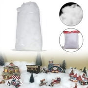 Sunjoy Tech Christmas Fake Snow Decor Like Fluffy Snow Fiber Artificial Snow Indoor Snow Blanket for Winter Mantle Village, Nativity and Christmas Decoration