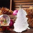 thumbnail image 1 of Sunjoy Tech Christmas Tree Tabletop Decoration Feather Handcrafted Tree Figurine with Star Topper Holiday Home Centerpiece for Christmas New Year Party, 1 of 6
