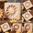 thumbnail image 1 of Sunjoy Tech Cookie Mold 3D Clear Texture DIY Wooden Biscuit Mold Easy to Use Non-stick Baking Mold for Home Kitchen, 1 of 8