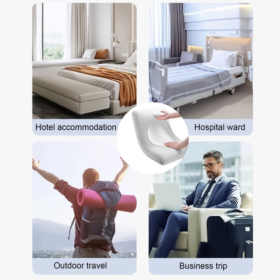 Sunjoy Tech Disposable Pillowcase Solid Color Pillow Cover Travel Business Trip Hotel Train Bedding Cover Non woven Fabric Friction Free Hair Anti Wrinkle Pillow Cover