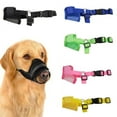 thumbnail image 1 of Sunjoy Tech Dog Muzzle, Soft Nylon Muzzle Anti Biting Barking Chewing, Air Mesh Breathable Drinkable Adjustable Loop Pets Muzzle for Small Medium Large Dogs 5 Colors 5 Sizes, 1 of 8