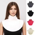 thumbnail image 1 of Sunjoy Tech Fake Collar Detachable Faux Collar Blouse for Women,Solid Color High Collar Autumn Winter Versatile Elastic Casual Style False Collar, 1 of 7