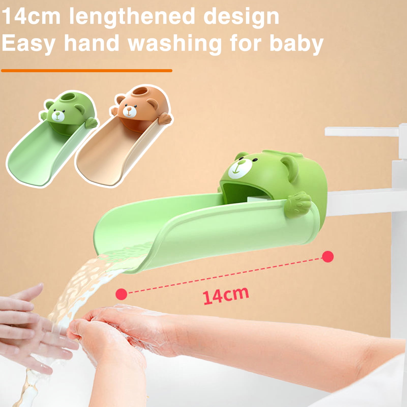 Sunjoy Tech Faucet Extender for Toddlers Temperature Sensitive Sink Extender for Kids Hand