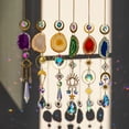 thumbnail image 1 of Sunjoy Tech Faux Crystal Pendant Shiny Creative Shape Easy to Hang Long Lasting Exquisite Gift Multicolor Agate Rough Faux Crystal Sun Catcher Window Decor, 1 of 8